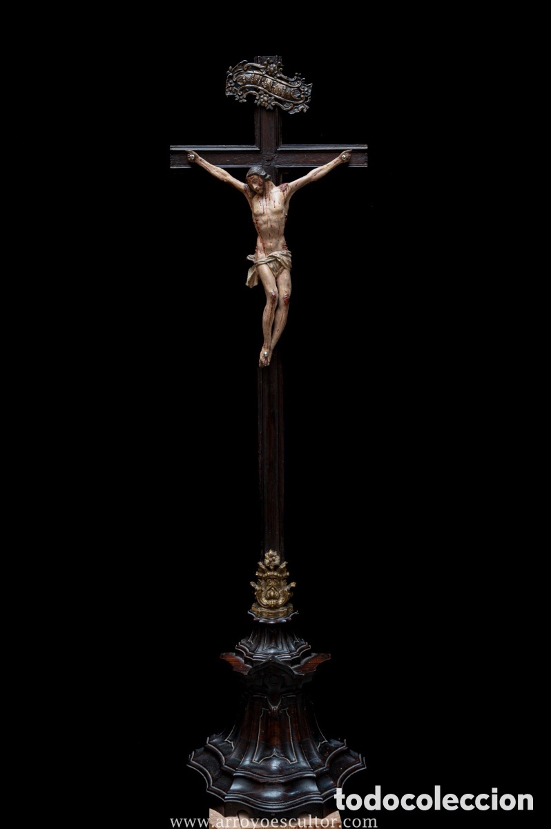 Antig&uuml;edades: Crucificado en madera - Foto 4