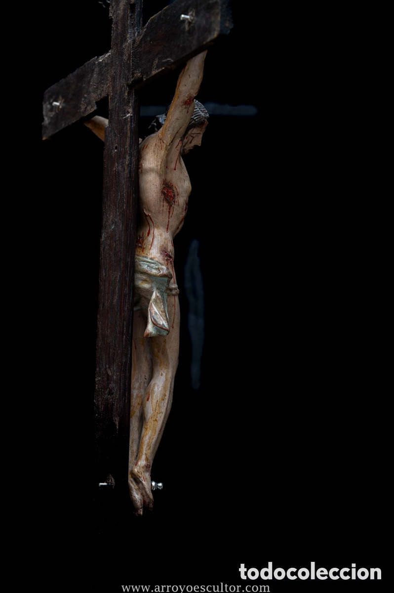 Antig&uuml;edades: Crucificado en madera - Foto 5