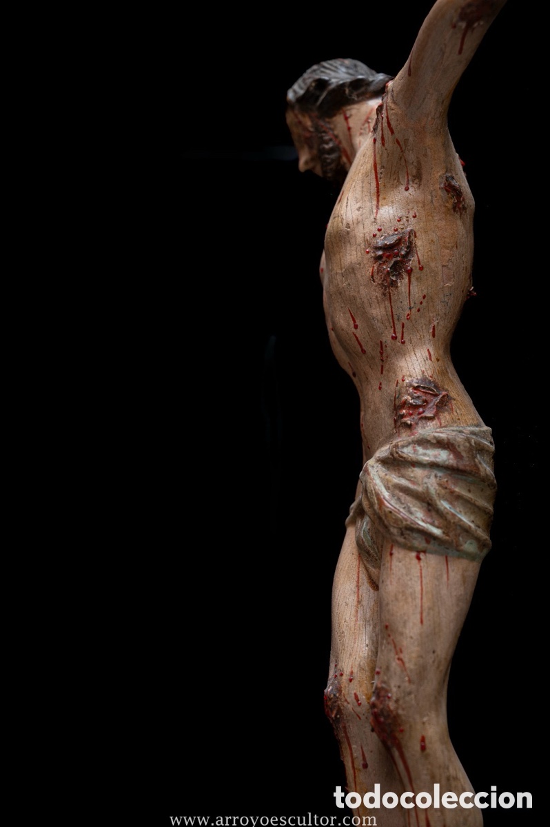Antig&uuml;edades: Crucificado en madera - Foto 6