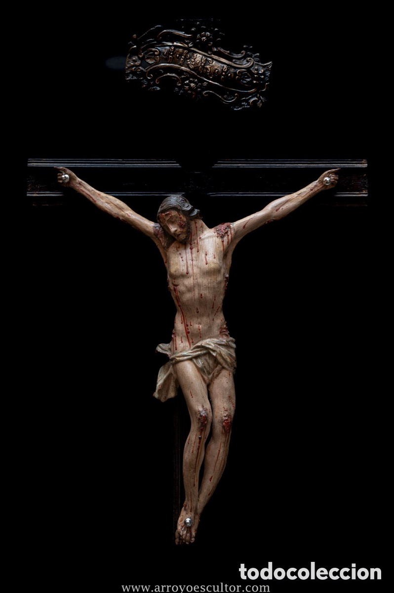 Antig&uuml;edades: Crucificado en madera