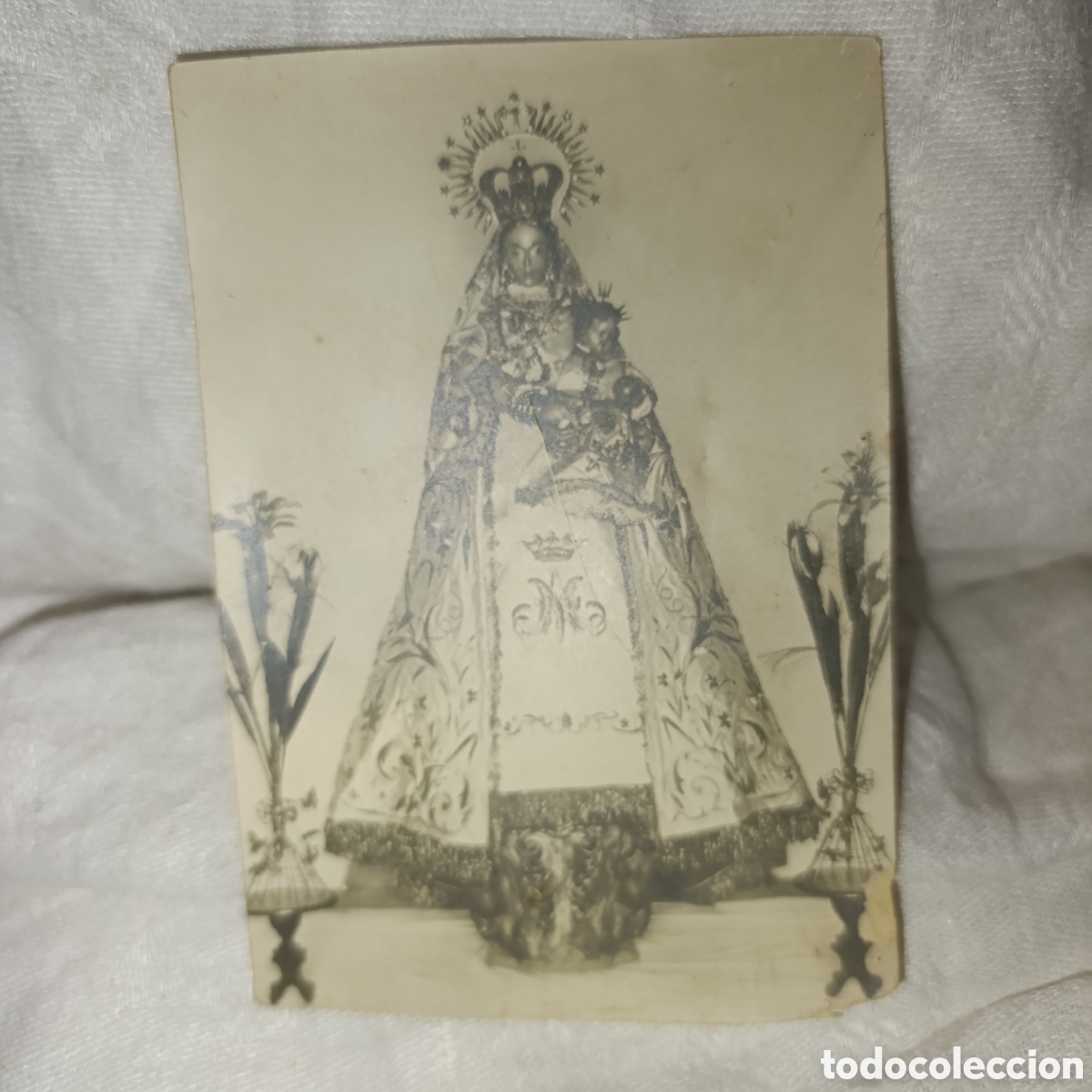 Antig&uuml;edades: Virgen de La Sierra,Moral de Calatrava,antigua imagen antes de ser destruida en la guerra civil.