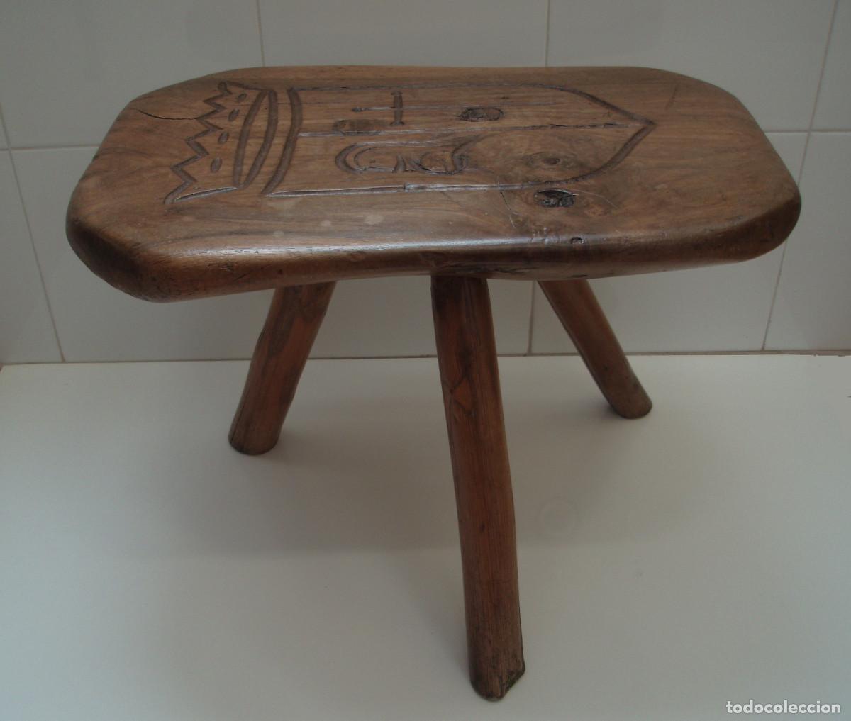 Antig&uuml;edades: TOTANA, MURCIA. BANQUETA, TABURETE, ASIENTO O SILLA DE ORDE&Ntilde;AR. S.XIX.