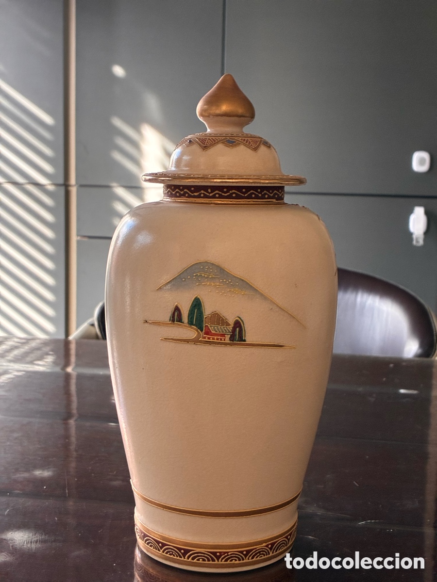 Antig&uuml;edades: Jarron de ceramica hapobes , estilo satsuma. - Foto 2