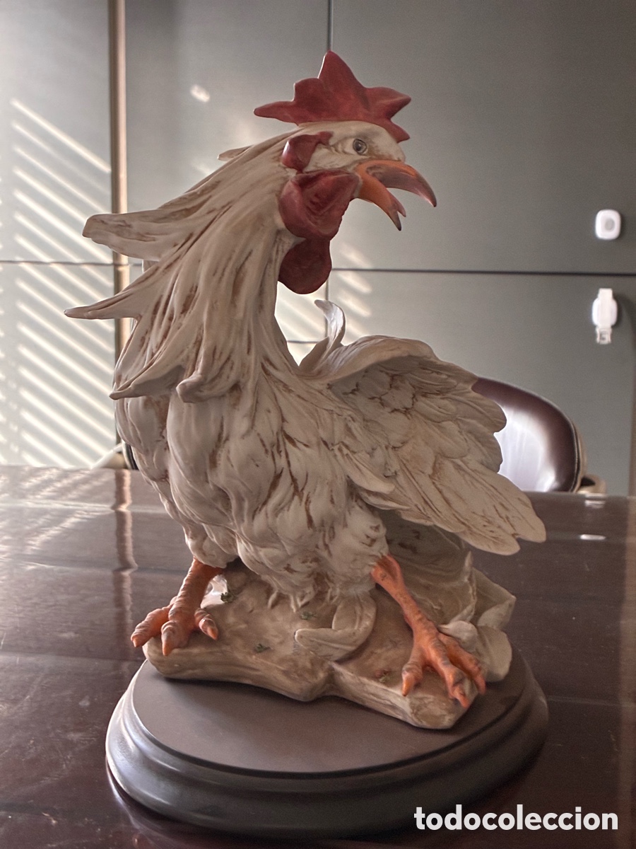 Antiquit&auml;ten: Gallo de pelea de porcelana