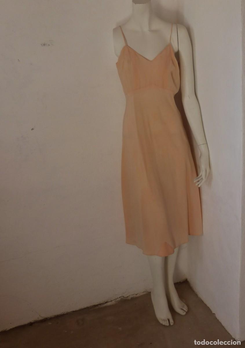 Antig&uuml;edades: ANTIGUA LENCERIA VESTIDO LENCERO CAMISON ART DECO SEDA 1930s S. XX LINGERIE SUMMER DRESS