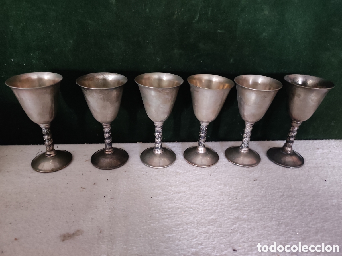 Antig&uuml;edades: Seis copas de alpaca