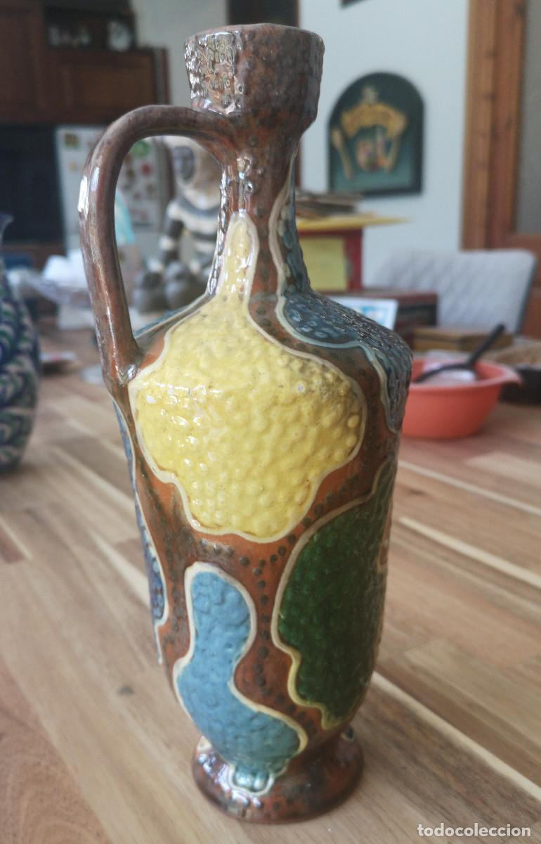 Antiquit&eacute;s: JARRON CERAMICA ESMALTADA - 27 x 11 cm