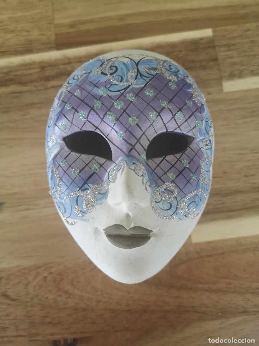 Antiquit&auml;ten: CAJITA CERAMICA en forma de cara - 13 x 9 x 7 cm