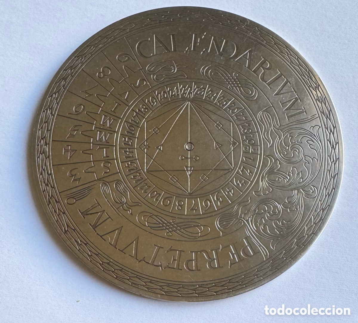 Antig&uuml;edades: CHRISTOFLE calendario perpetuo 1986-2036 firmado Albert Bouilhet