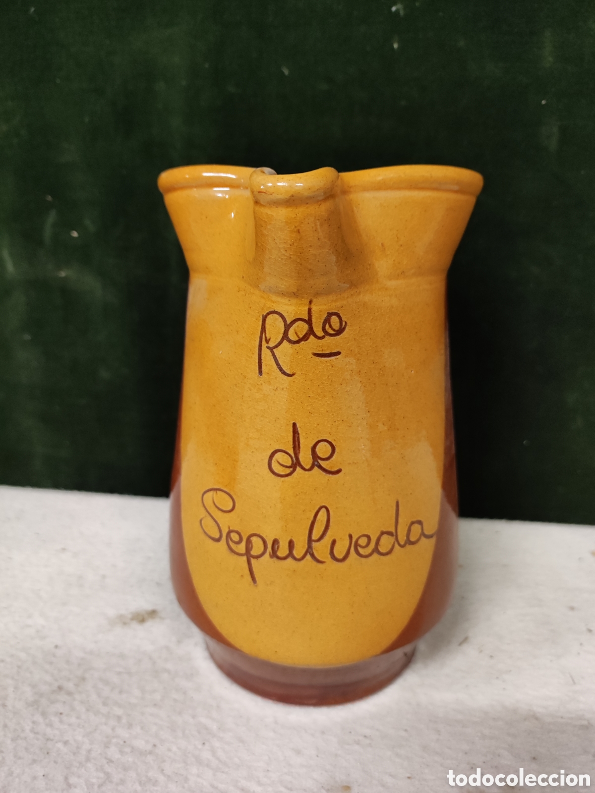 Antiquit&auml;ten: Jarra de cer&aacute;mica recuerdo de Sep&uacute;lveda