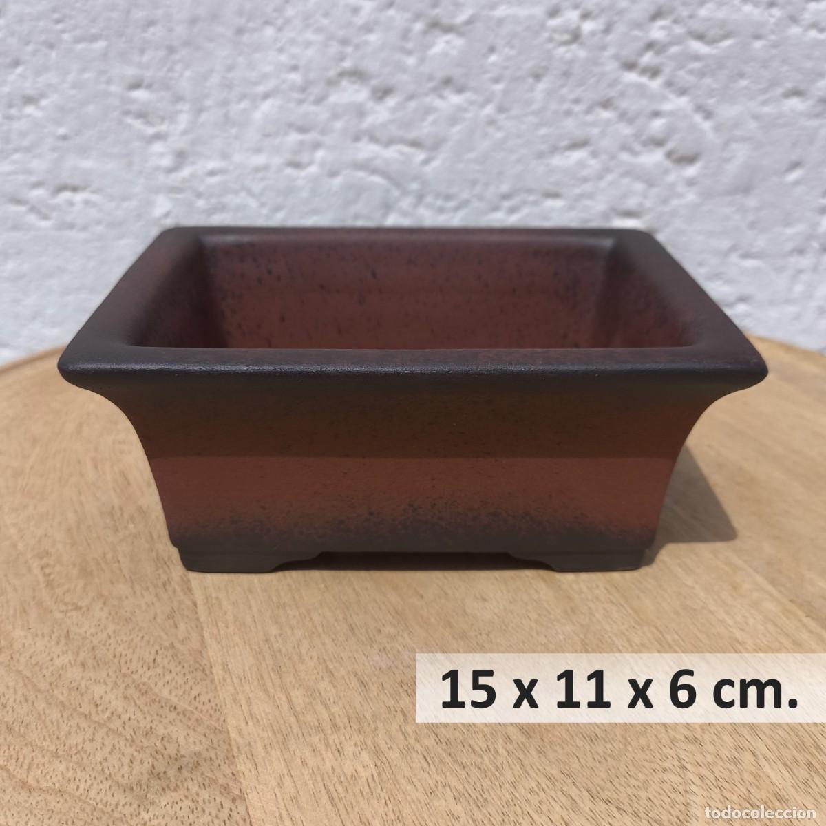 Antig&uuml;edades: Maceta Bons&aacute;i Yixing Rectangular 15 cm