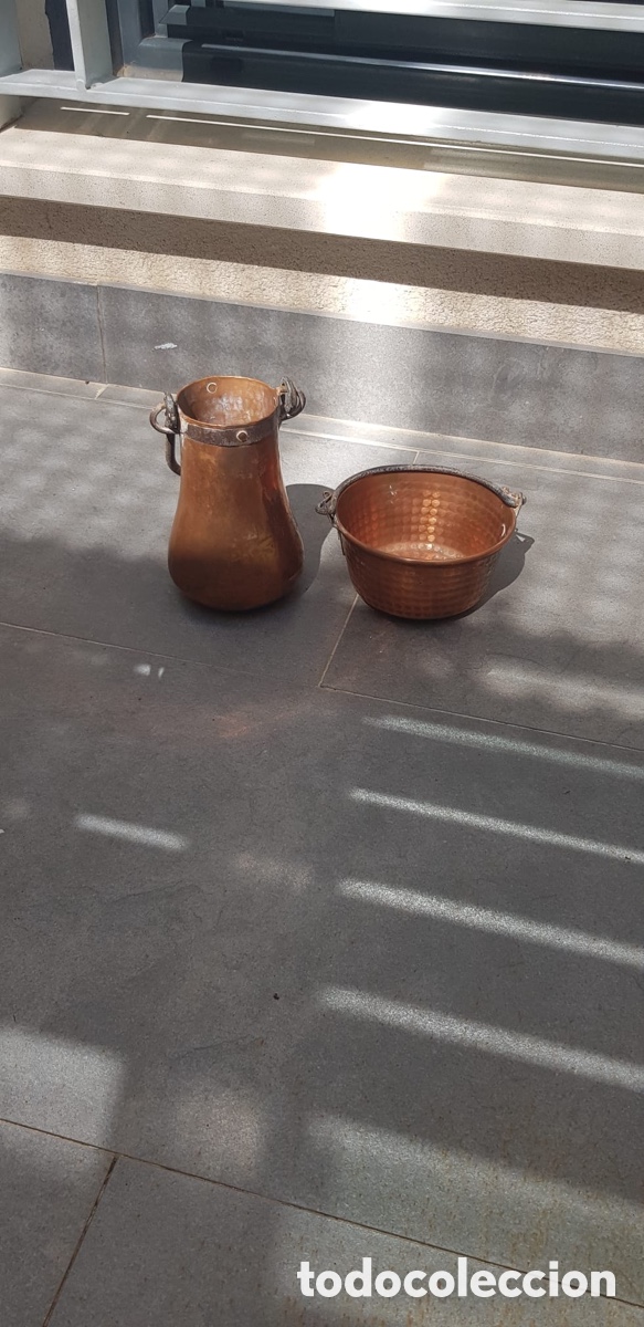 Antig&uuml;edades: Objetos varios cobre.