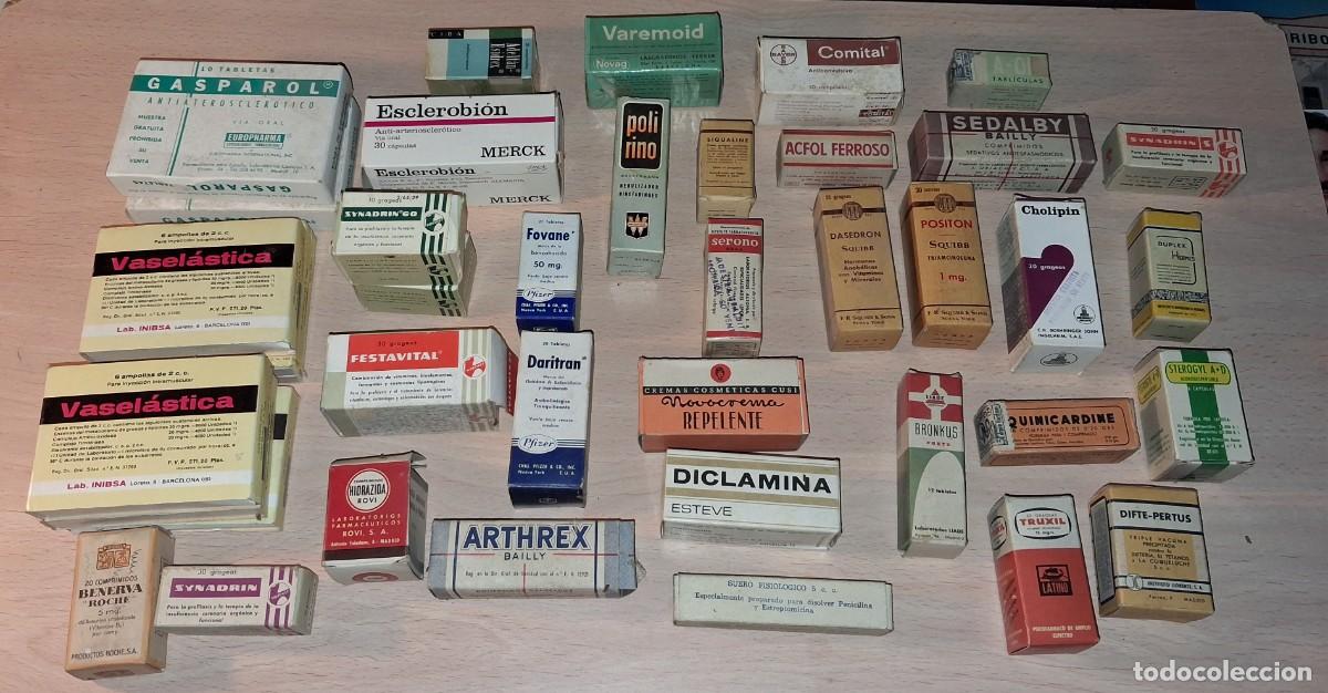 Antig&uuml;edades: Gran lote Medicamentos a&ntilde;os 50 y 60