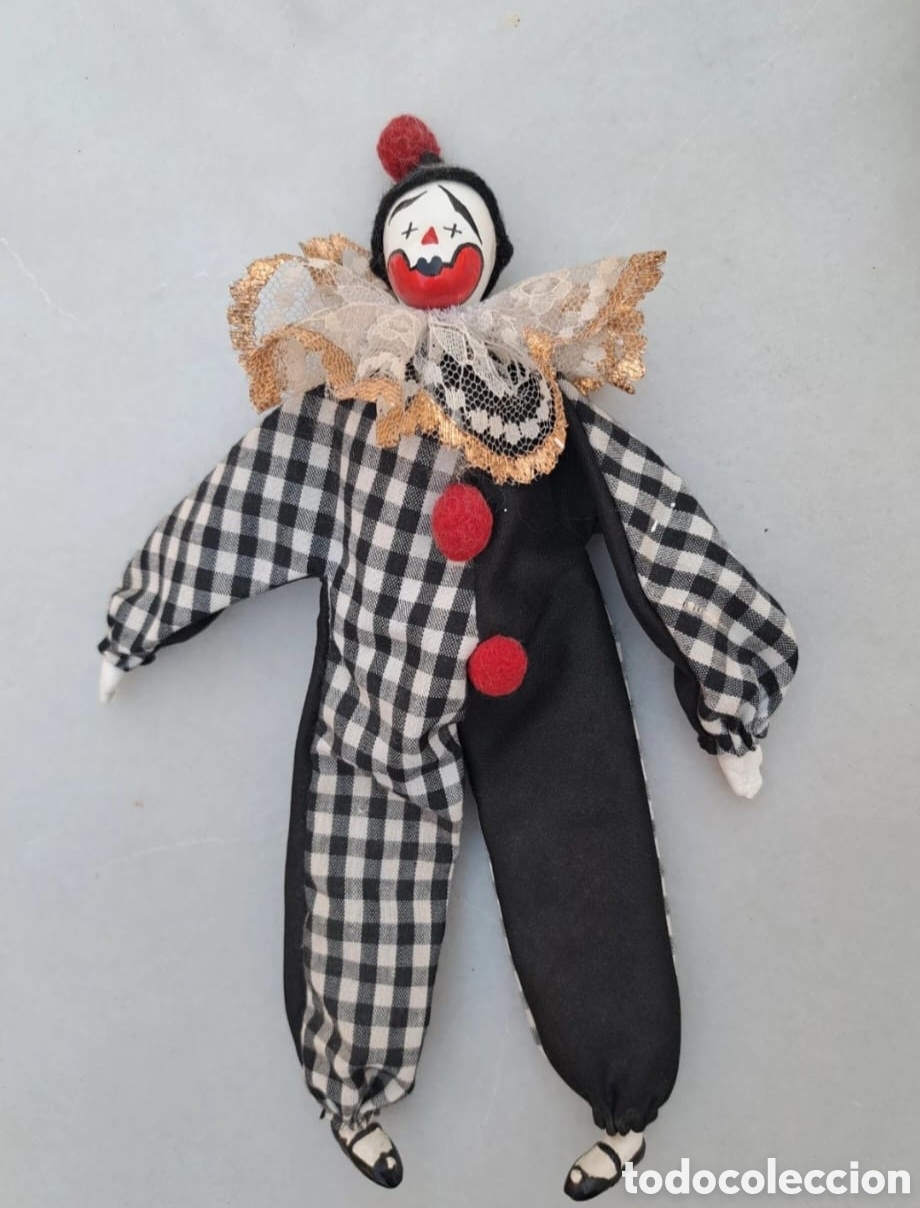 Antig&uuml;edades: Payaso pierrot con cara de cer&aacute;mica - Foto 1