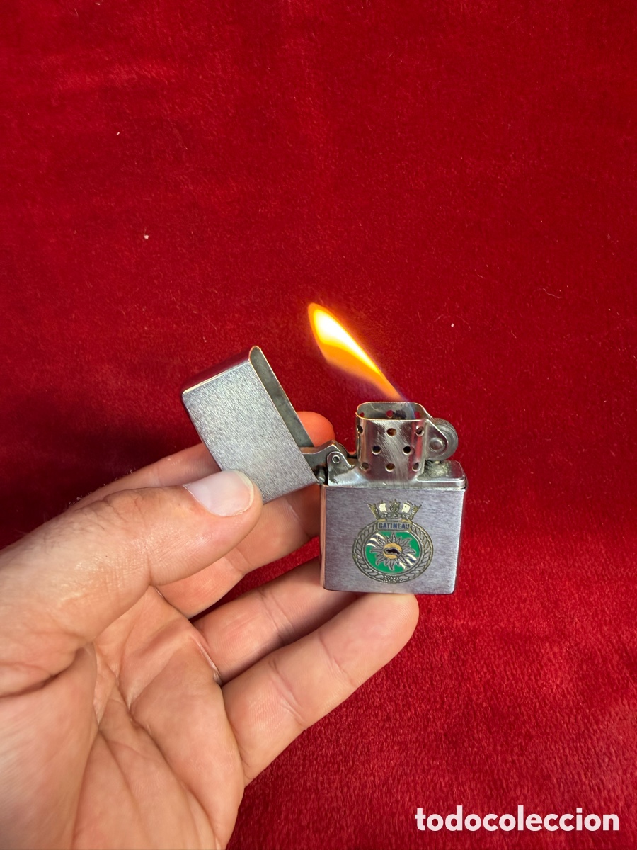 Antig&uuml;edades: Antiguo mechero Zippo,del buque militar Canadiense!Gatineau!