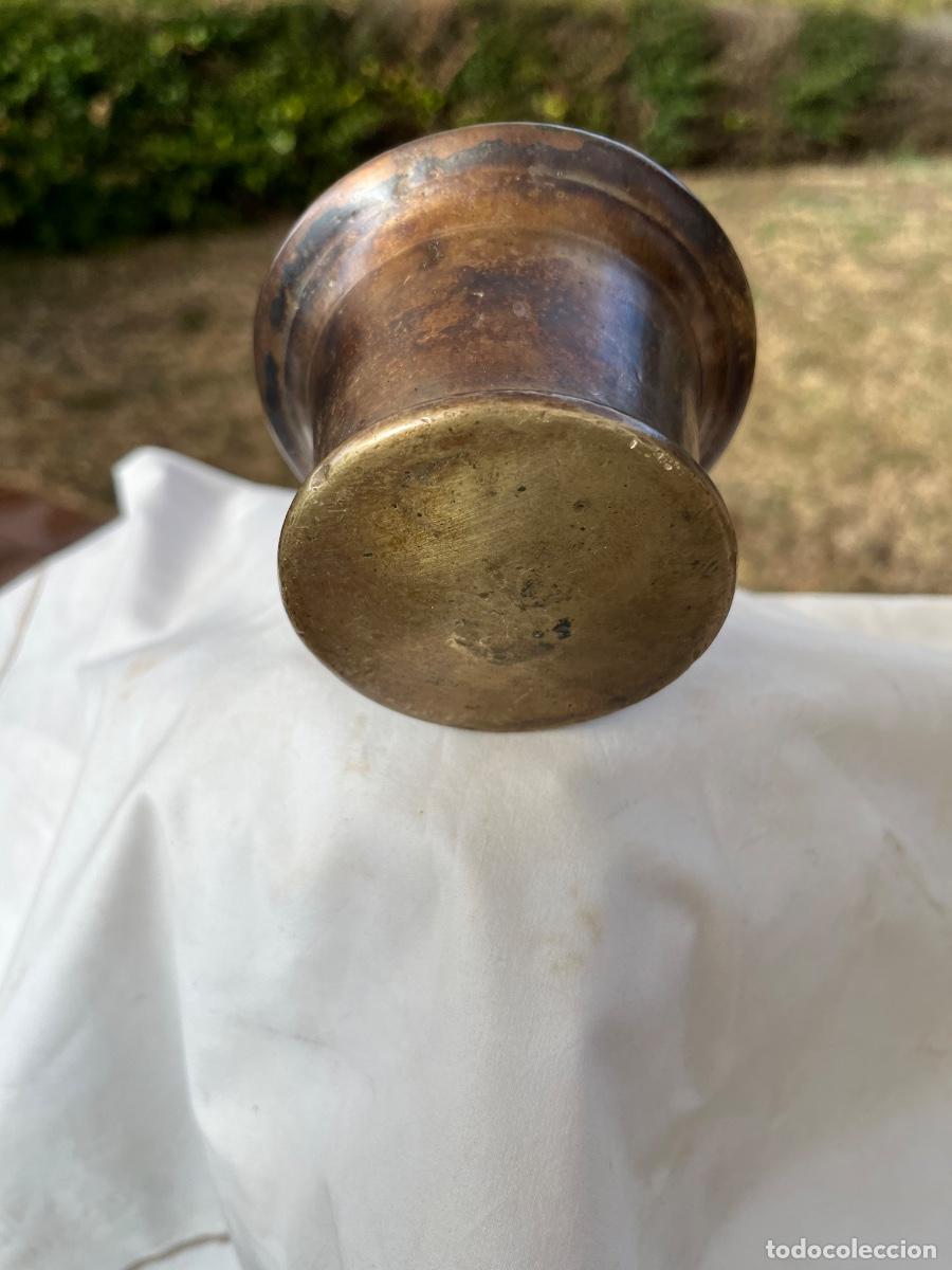 Antig&uuml;edades: Almirez bronce, siglo XIX - Foto 4