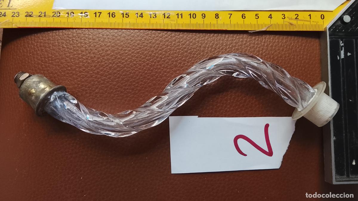 Antig&uuml;edades: Repuesto Lampara. Brazo de Lampara de Ara&ntilde;a. Cristal. el de la foto ver mas modelos mismo titulo