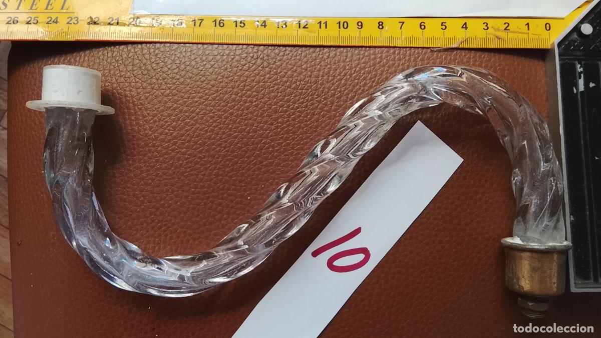 Antig&uuml;edades: Repuesto Lampara. Brazo de Lampara de Ara&ntilde;a. Cristal. el de la foto ver mas modelos mismo titulo