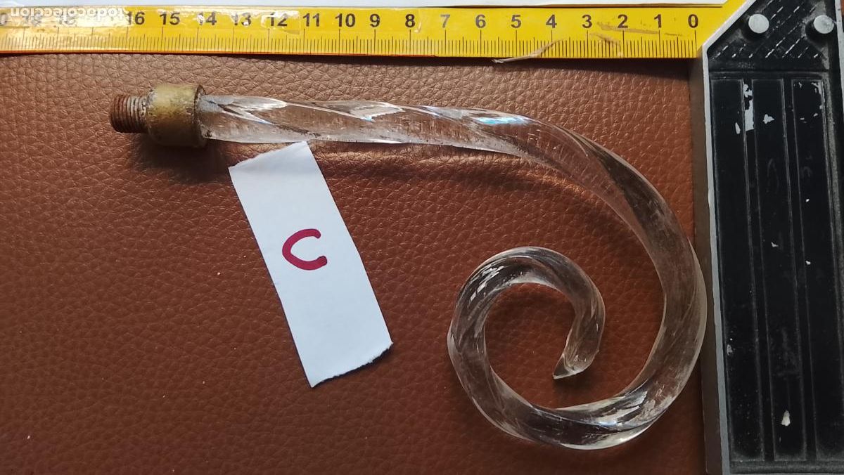 Antig&uuml;edades: Repuesto Lampara. Brazo de Lampara de Ara&ntilde;a. Cristal. el de la foto ver mas modelos mismo titulo