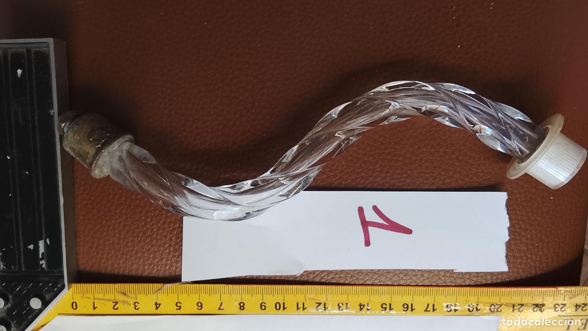 Antig&uuml;edades: Repuesto Lampara. Brazo de Lampara de Ara&ntilde;a. Cristal. el de la foto ver mas modelos mismo titulo