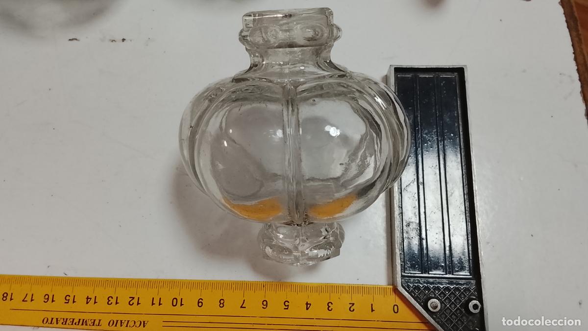 Antig&uuml;edades: Repuesto de l&aacute;mpara de cristal cuerpo m&oacute;dulo central 10.5 CM aproximados mas piezas en este perfil
