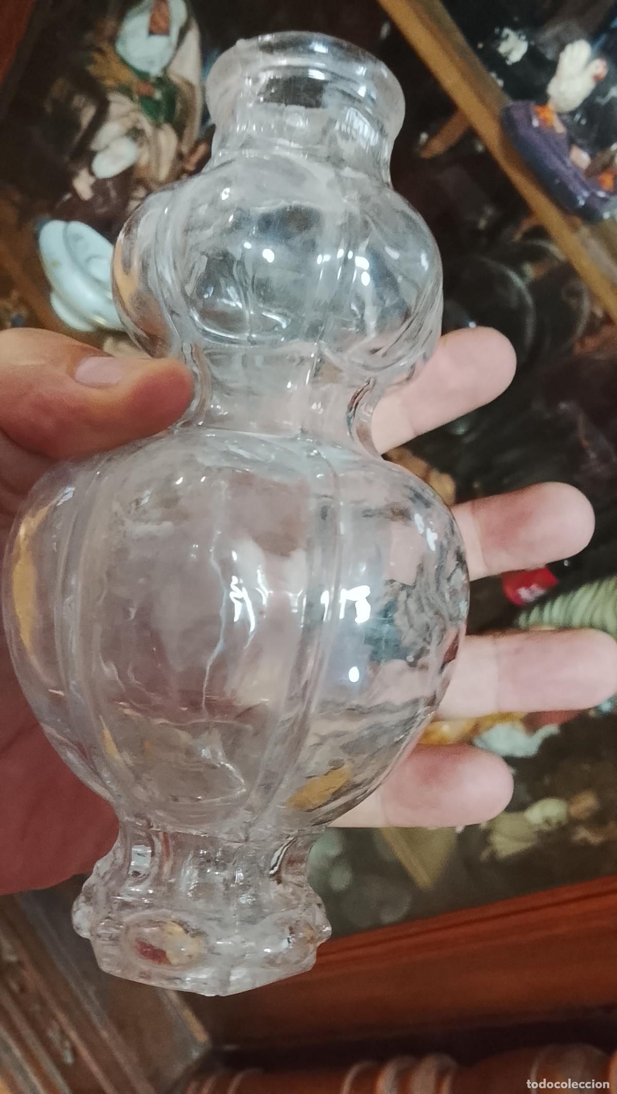 Antig&uuml;edades: Repuesto de l&aacute;mpara de cristal cuerpo m&oacute;dulo central 17 CM aproximados mas piezas en este perfil