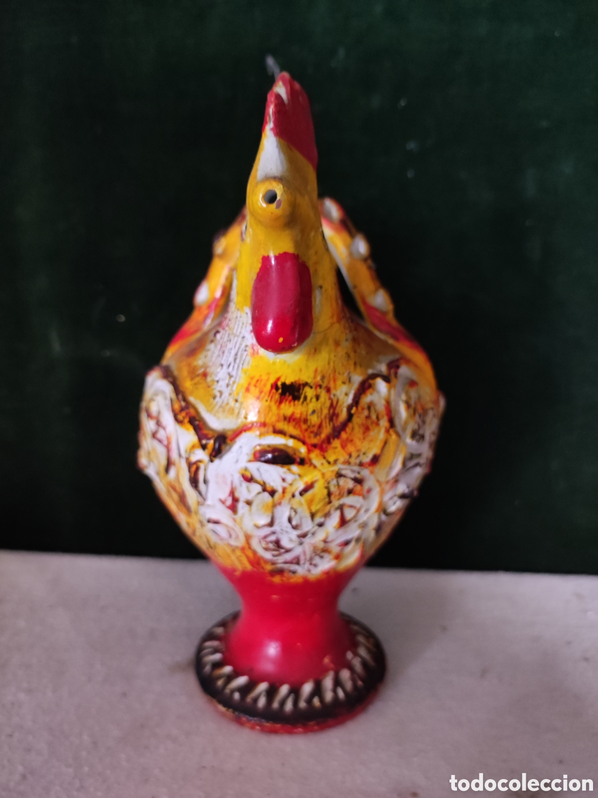 Antig&uuml;edades: Botijo forma de gallo antiguo - Foto 2