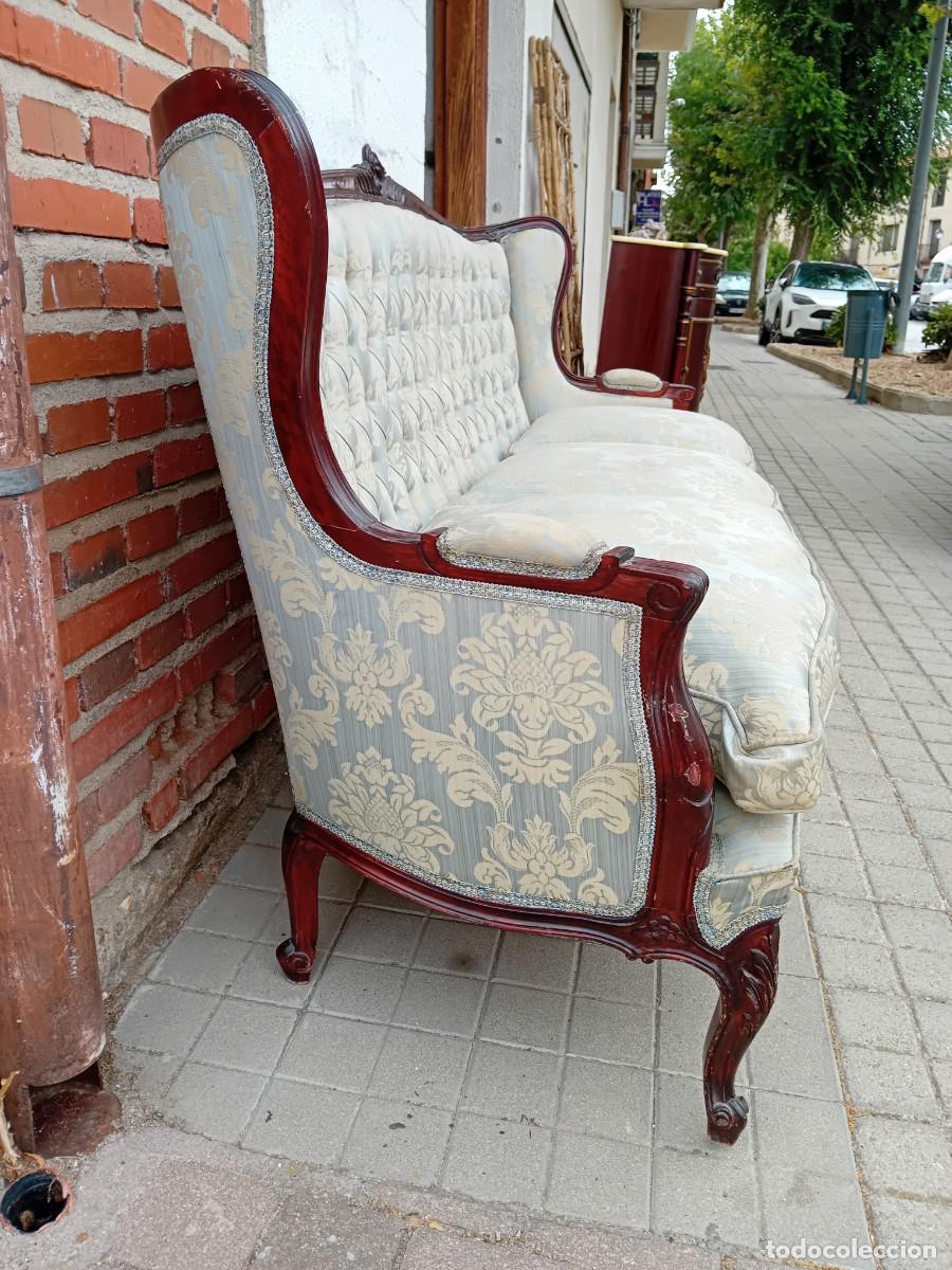 Antig&uuml;edades: Tresillo o sof&aacute; estilo Luis XVI - Foto 4
