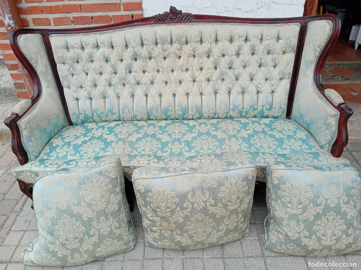 Antig&uuml;edades: Tresillo o sof&aacute; estilo Luis XVI - Foto 6