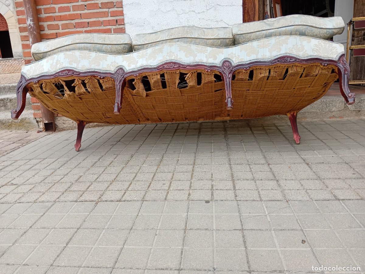 Antig&uuml;edades: Tresillo o sof&aacute; estilo Luis XVI - Foto 8