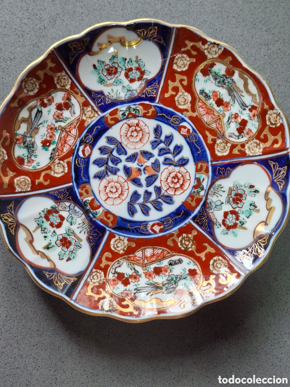 Antig&uuml;edades: Pareja de platos estilo Imari - Foto 2