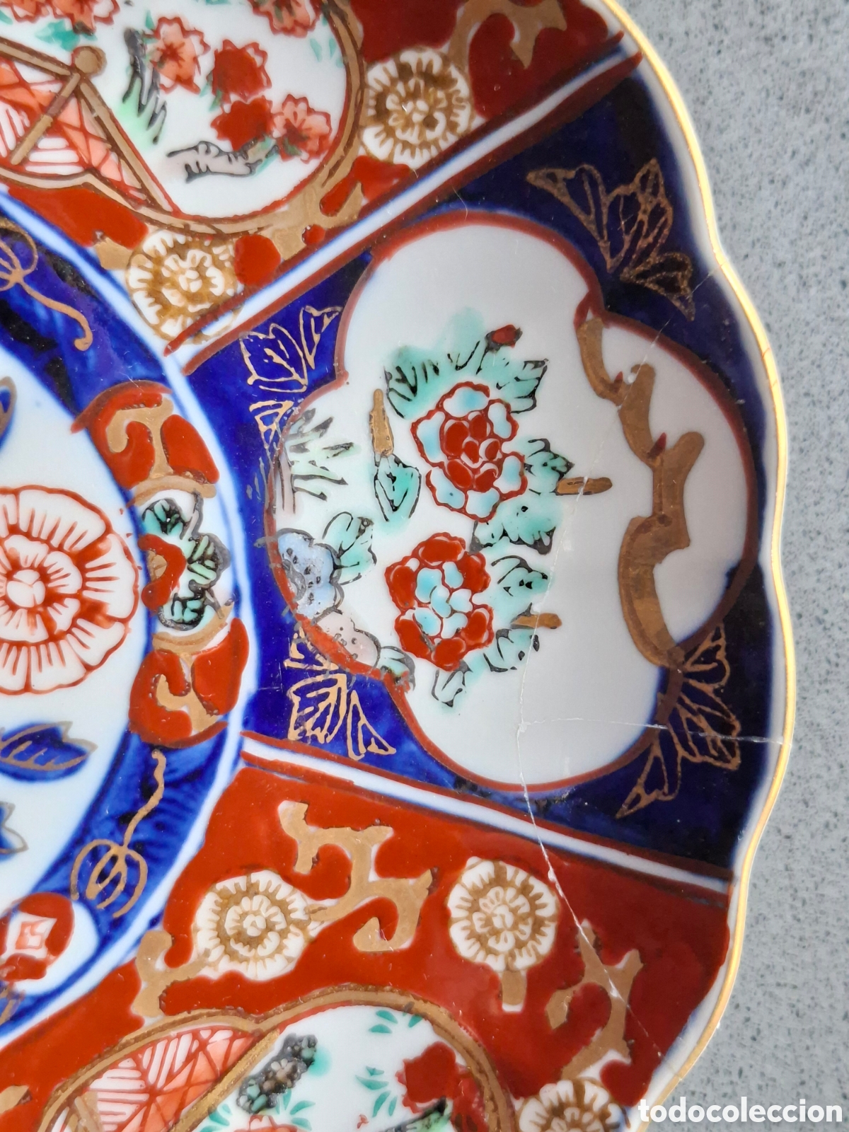 Antig&uuml;edades: Pareja de platos estilo Imari - Foto 3