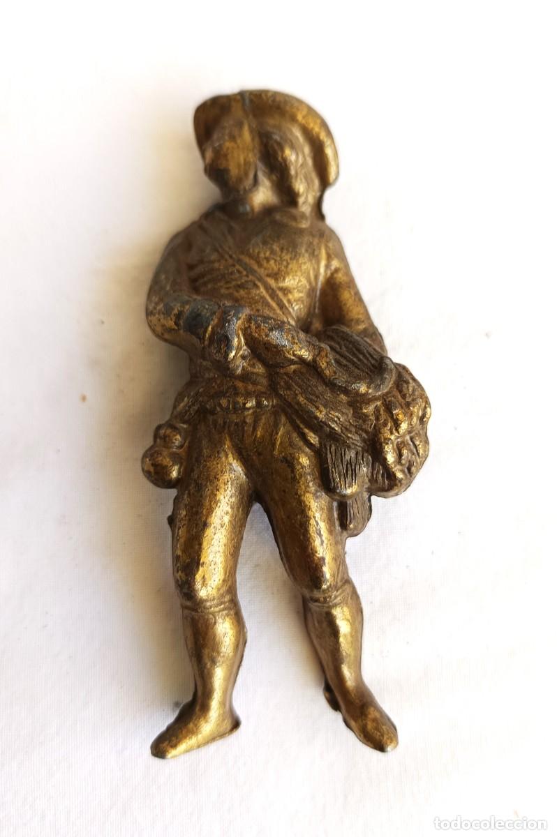 Antiquit&auml;ten: Adorno decorativo - Francia - Campesino bronce Bronce dorado