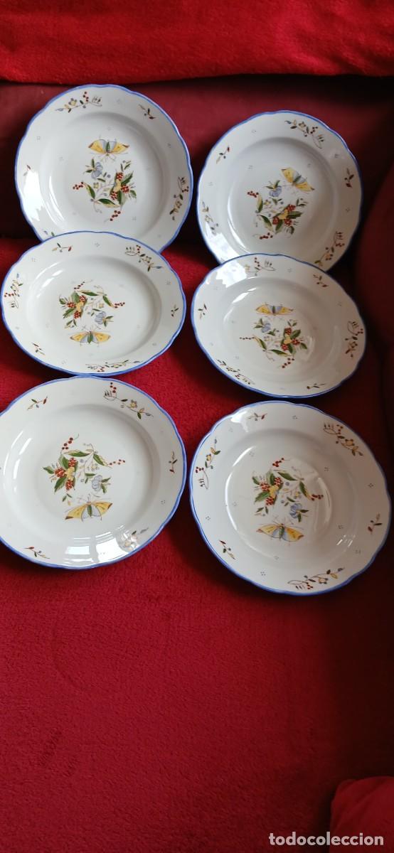 Antig&uuml;edades: JUEGO DE 6 PLATOS HONDOS PORCELANA GERMANY
