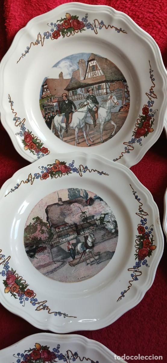 Antig&uuml;edades: Antiguio Juego de 6 platos Serraguemines