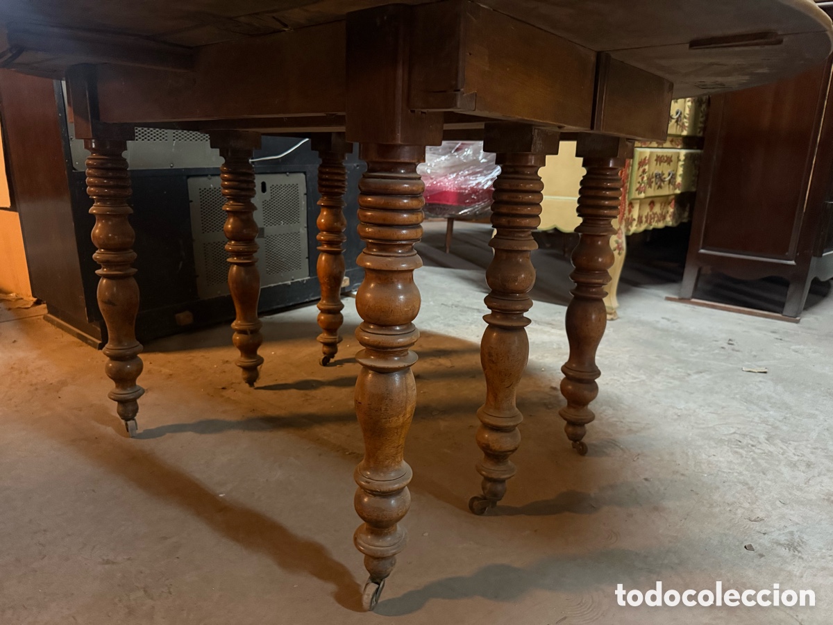 Antig&uuml;edades: Mesa antigua nogal francesa - Foto 2