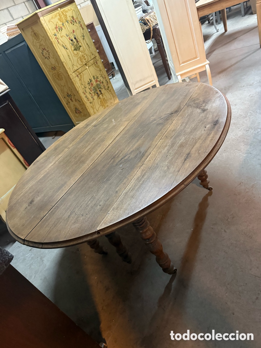Antig&uuml;edades: Mesa antigua nogal francesa - Foto 3