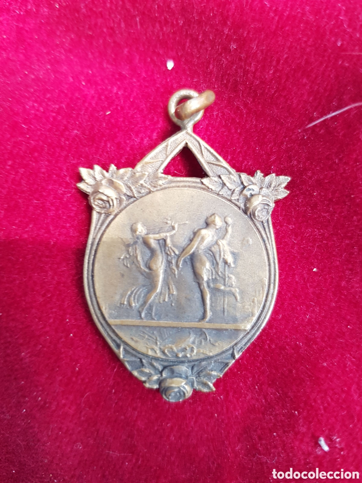 Antig&uuml;edades: ANTIGUA MEDALLA DE BRONCE