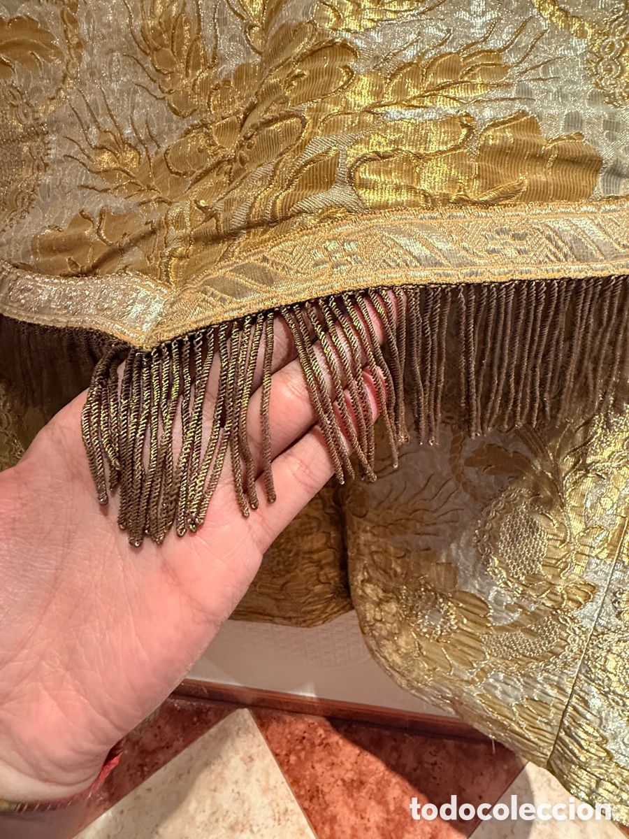 Antig&uuml;edades: Dalm&aacute;tica sacerdote de espol&iacute;n dorado - Foto 6