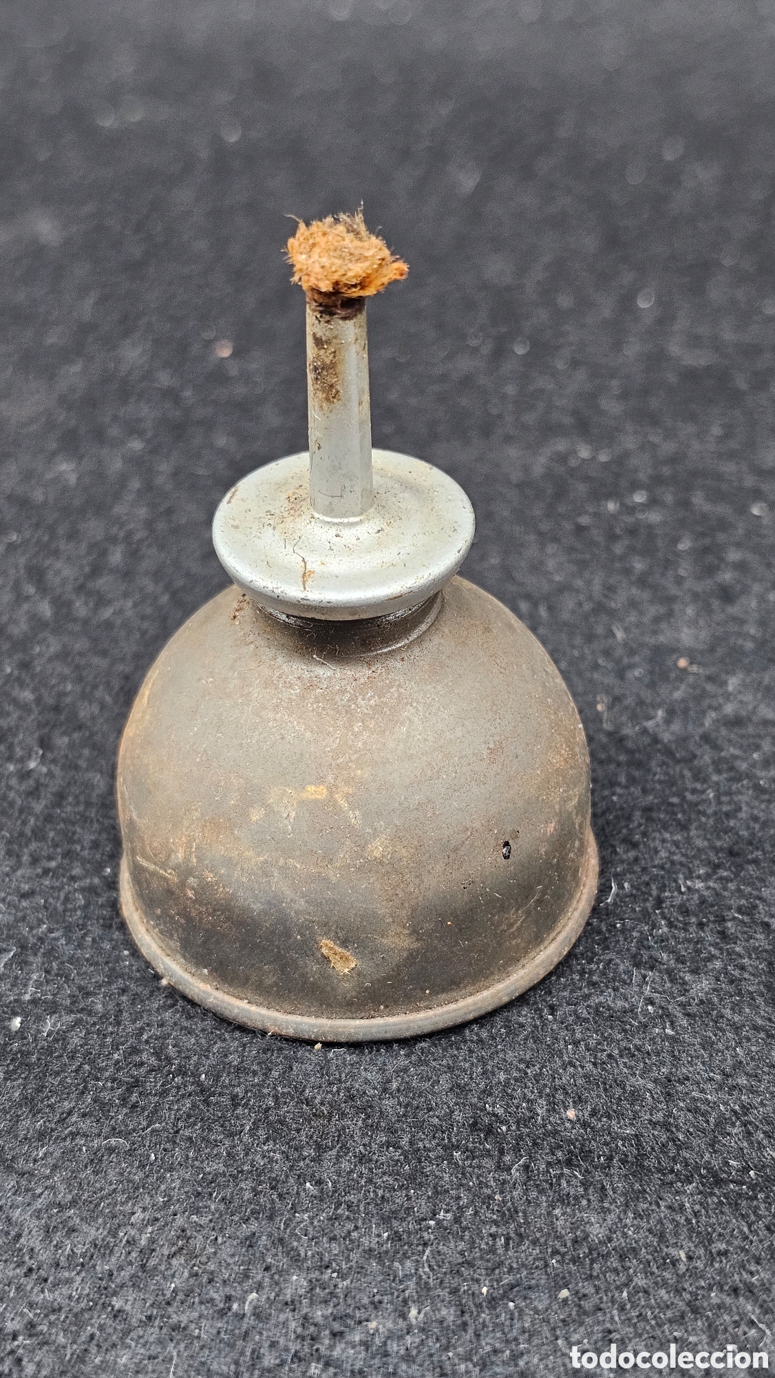 Antig&uuml;edades: Antigua l&aacute;mpara / mech&oacute;n de aceite