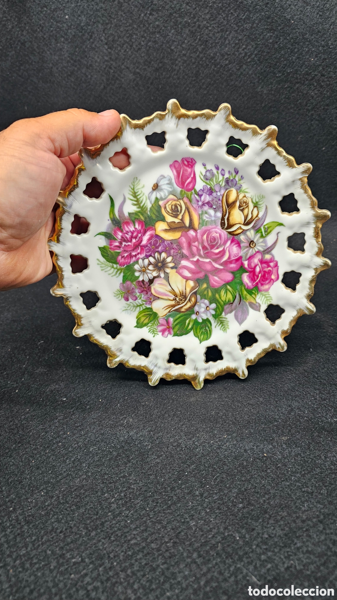 Antig&uuml;edades: Antiguo plato de porcelana