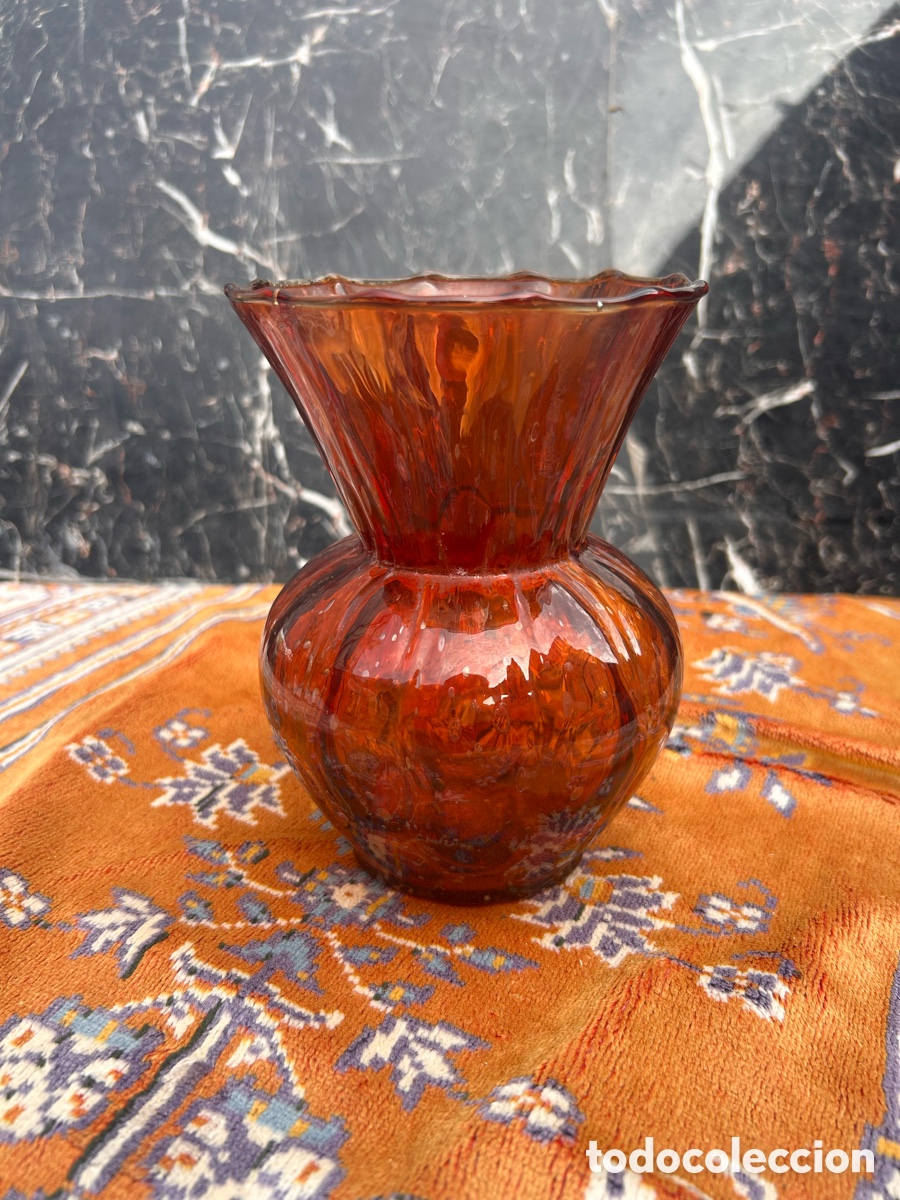 Antig&uuml;edades: Jarr&oacute;n vintage de vidrio soplado