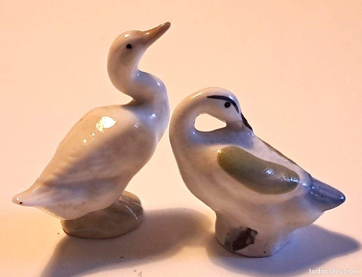 Antiguidades: PEQUE&Ntilde;AS FIGURAS DE PATOS DE PORCELANA VINTAGE (5 cm)