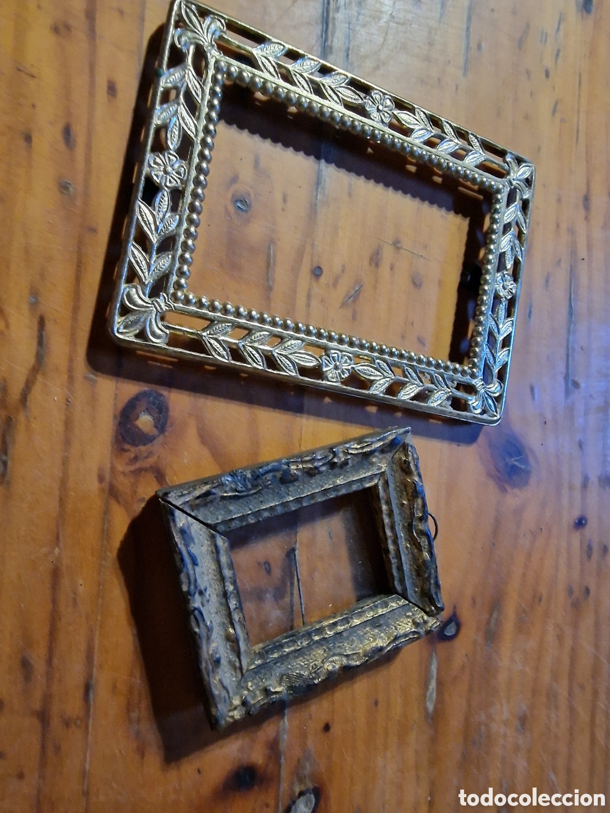 Antig&uuml;edades: Antiguos marcos,madera,metal dorado,ver medidas