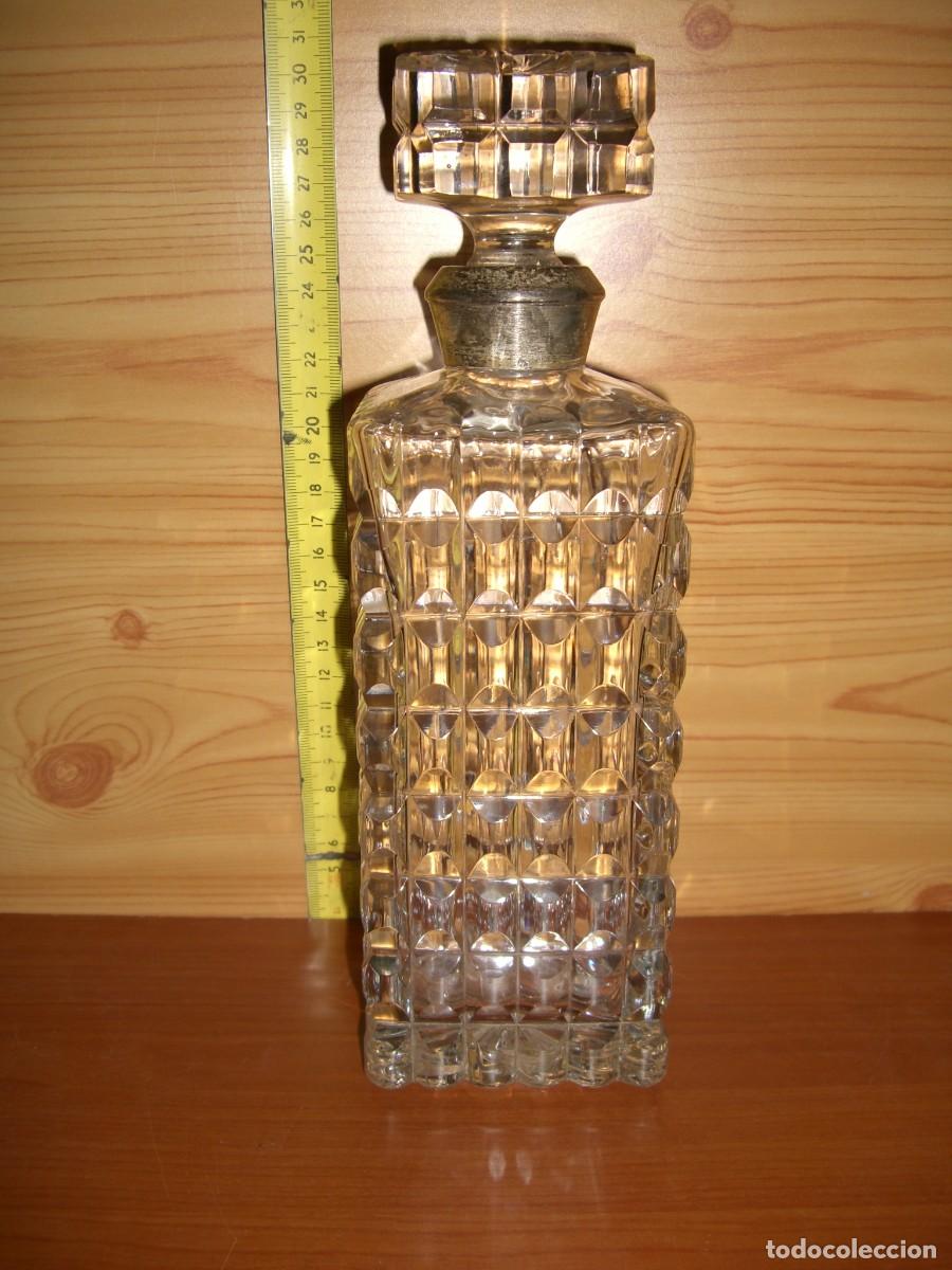 Antig&uuml;edades: BOTELLA LICORERA CRISTAL Y PLATA - Foto 10