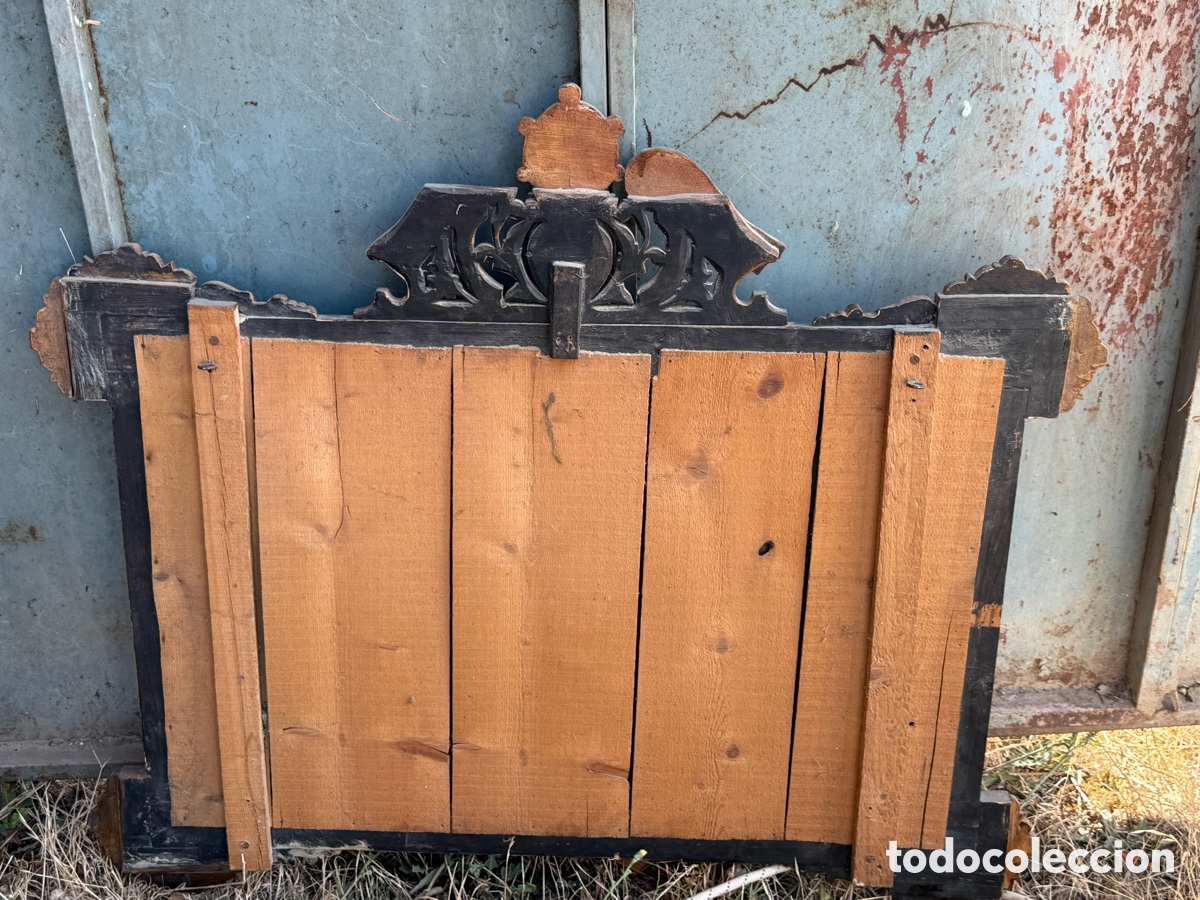 Antig&uuml;edades: Espejo de madera antiguo. 60x90 aprox - Foto 3