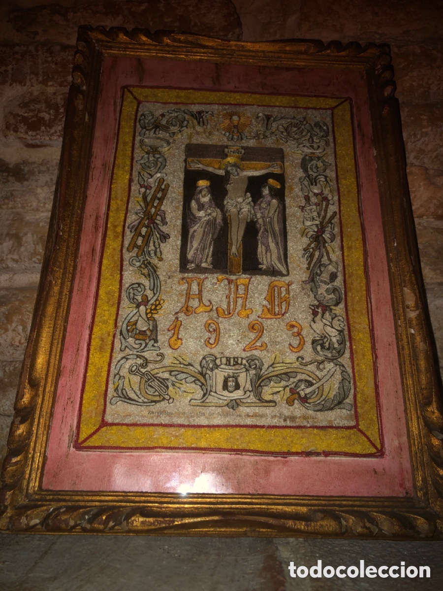 Antig&uuml;edades: Cuadro antiguo calvario de la pasi&oacute;n (1923)