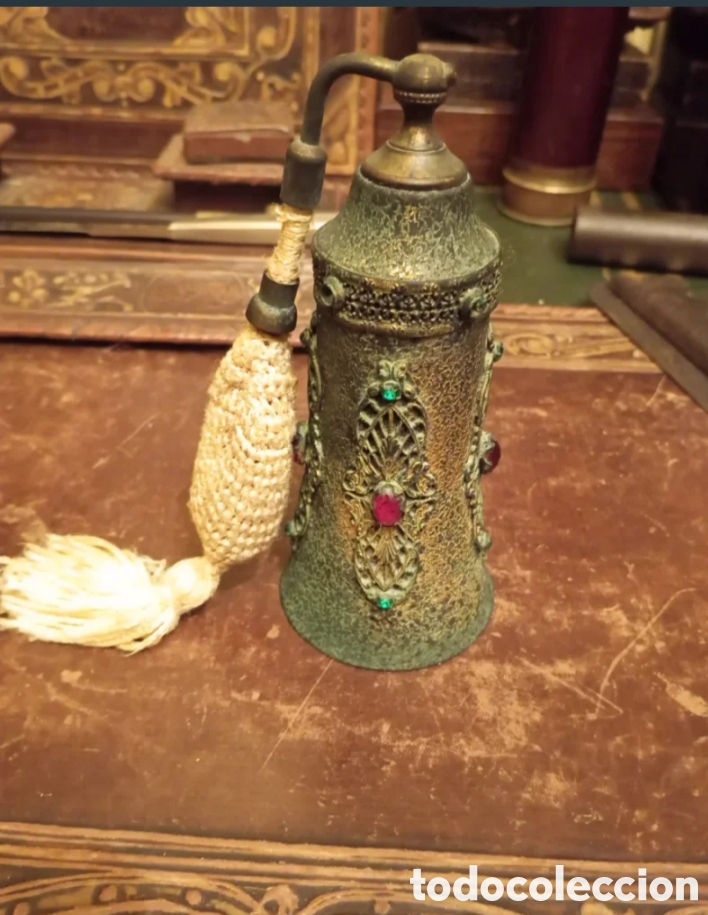 Antig&uuml;edades: Antiguo Perfumero Fuelle Filigrana Checa