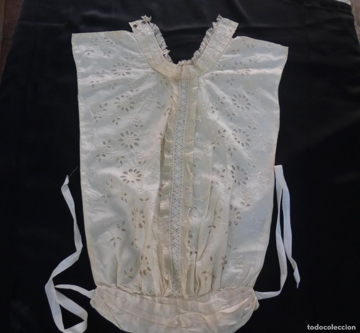 Antig&uuml;edades: ANTIGUA PECHERA FALSA BLUSA SEDA TODO MANUAL INDUMENTARIA TRAJE REGIONAL S.XIX SILK FAUX BLOUSE