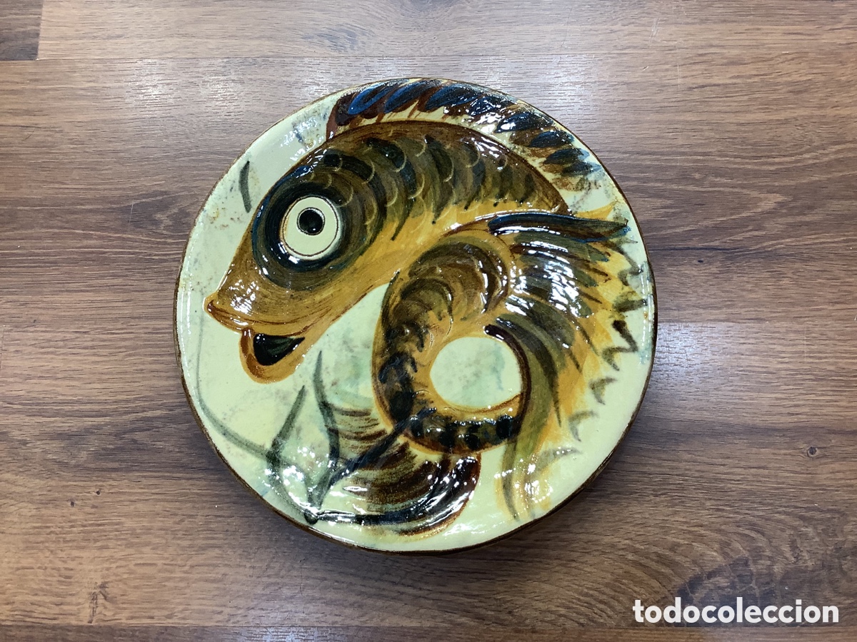 Antig&uuml;edades: PLATO CERAMICA EMPORD&Agrave; FIRMADO PUIGDEMONT